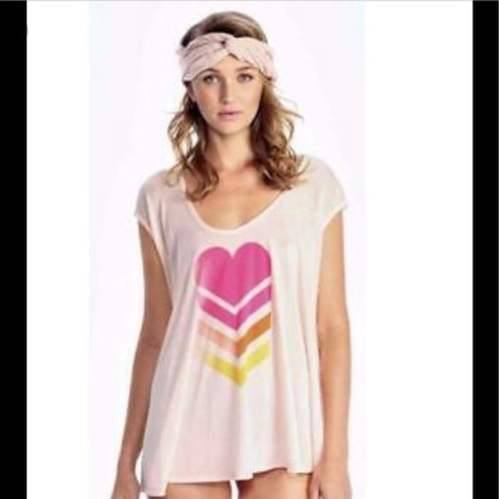 Wildfox Couture Hearts N Stripes Tulum Tunic RARE!